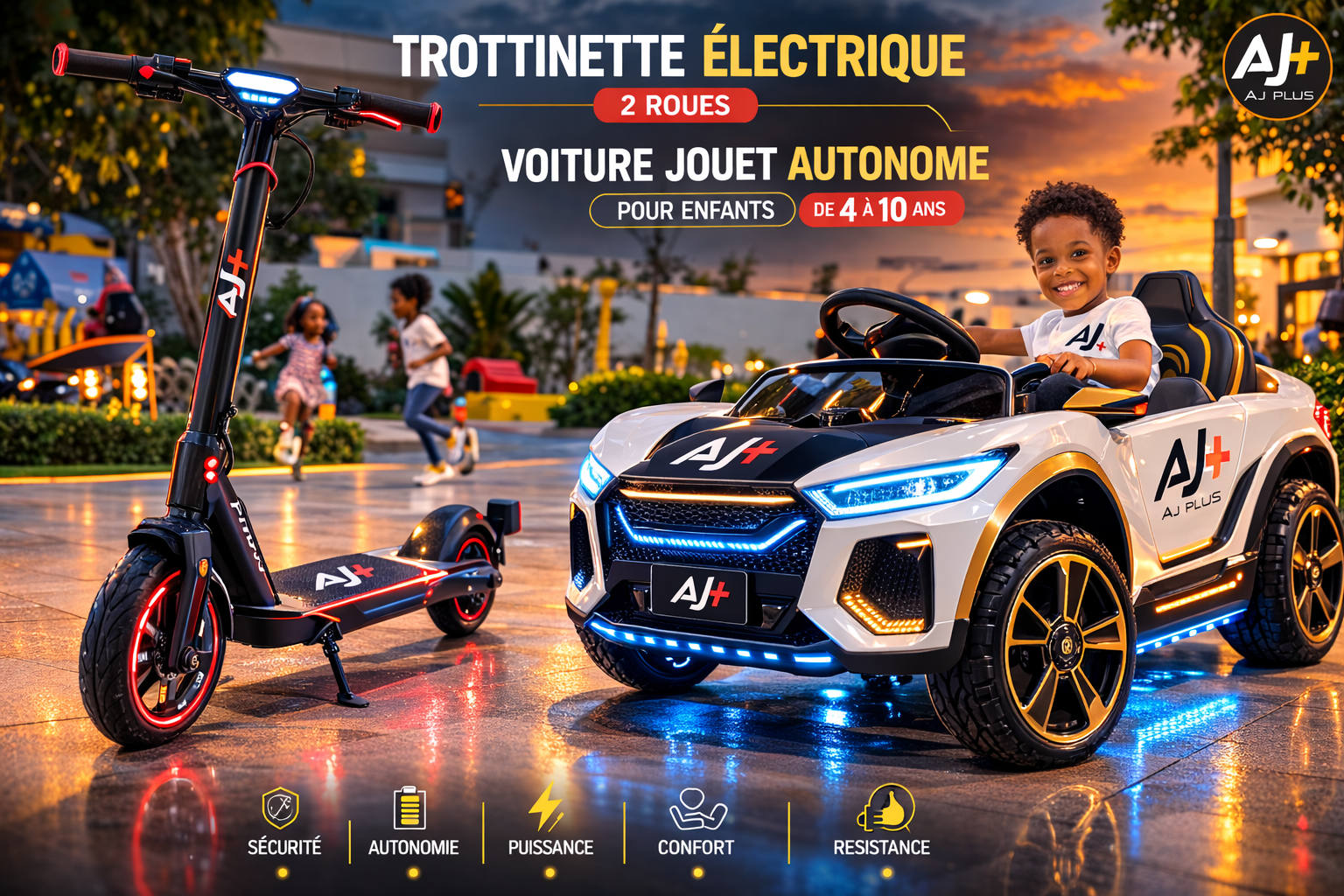 Voiture Jouet Autonome pour Enfants